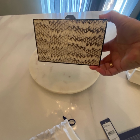 Rebecca Minkoff Snakeskin Clutch NWT